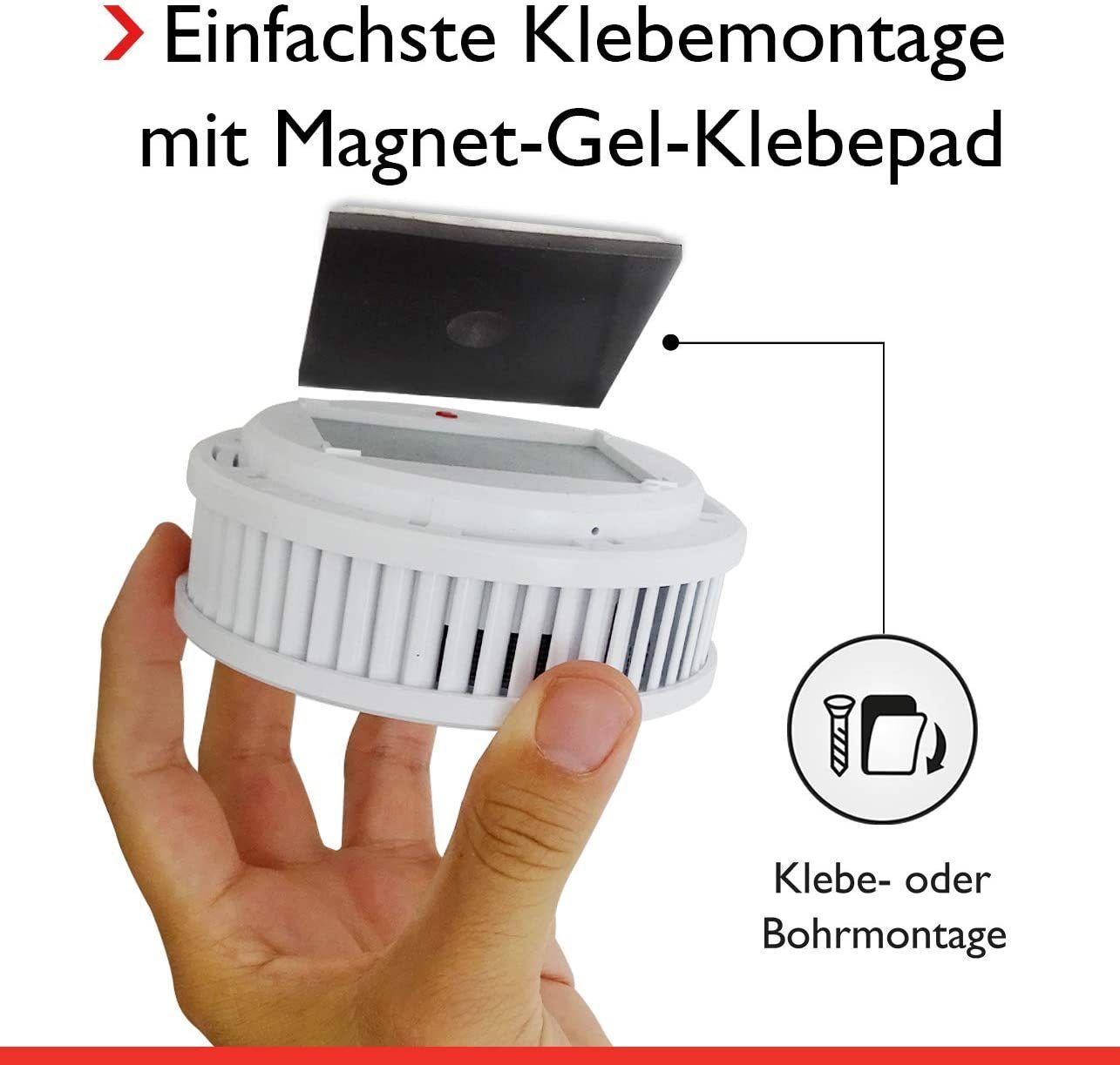 Pyrexx PX-1 Rauchwarnmelder Weiß - 7er Set Rauchmelder Bild 5