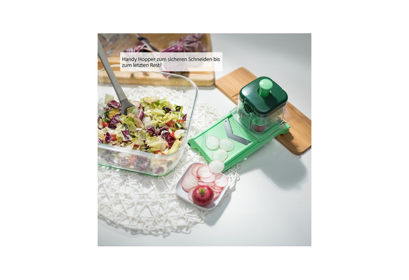 Genius Gemüseschneider Nicer Dicer Chef Gemüsehobel 10.tlg, Küche Helfer