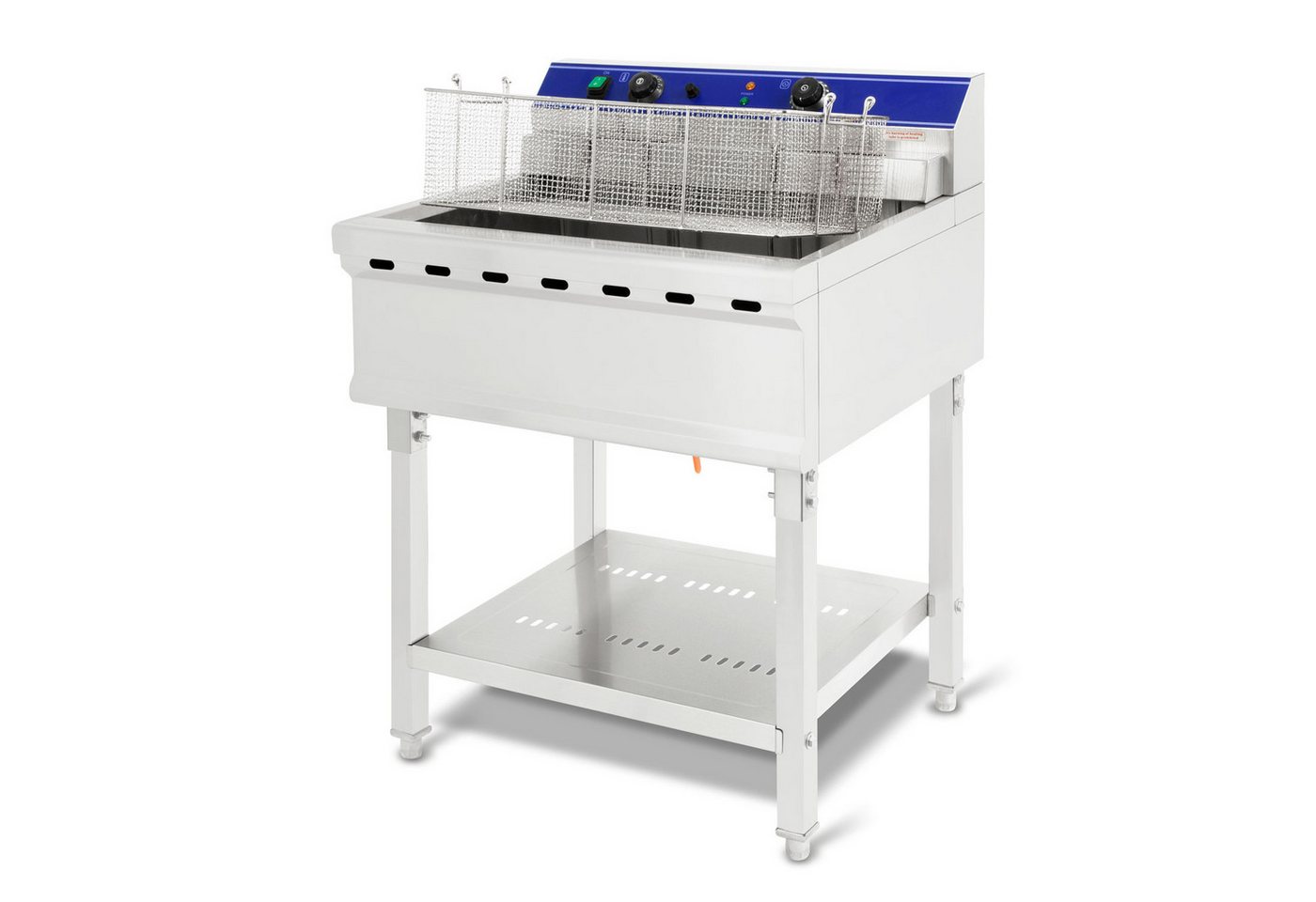 vertes Fritteuse FD5-FRT52-1, 7500 W, 50-200°C, 380V, Kaltzonenprinzip, Profi-Fritteuse mit Untergestell