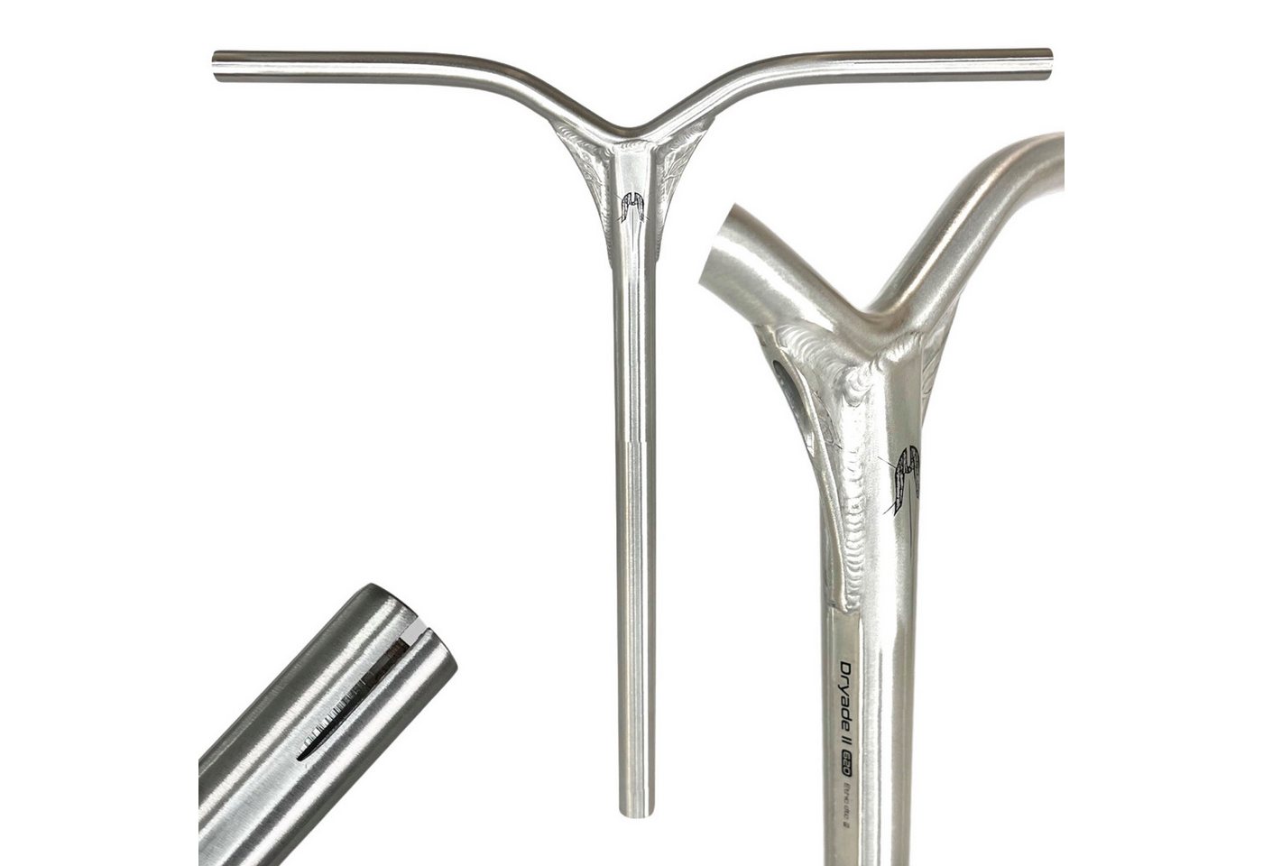 Ethic DTC Stuntscooter Ethic DTC Dryade V2 Alu Stunt-Scooter IHC Bar 67cm Silber