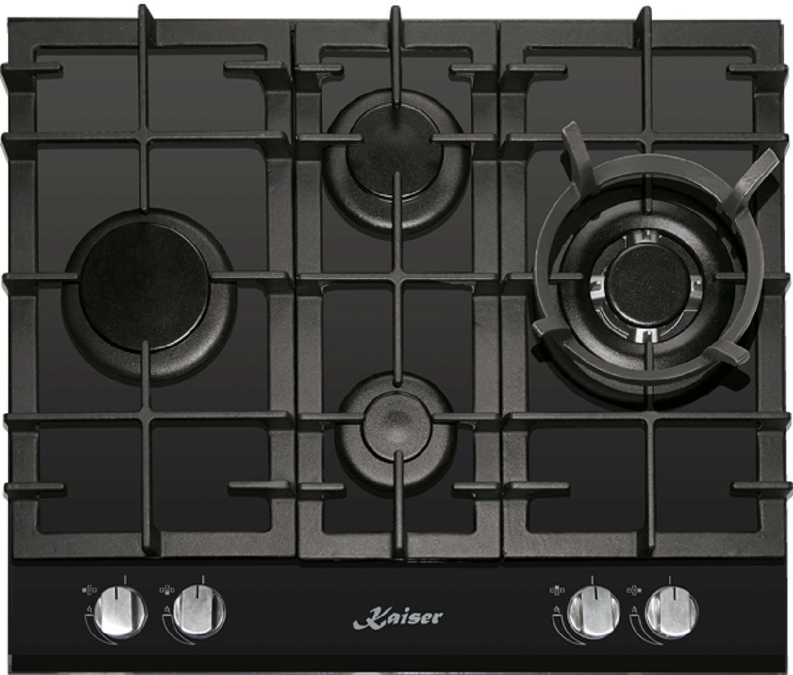 Kaiser Küchengeräte Gas-Kochfeld 60 cm 4 Brenner inkl. WOK-Brenner 3,8 KW KCG 6394 Turbo Romb Bild 2
