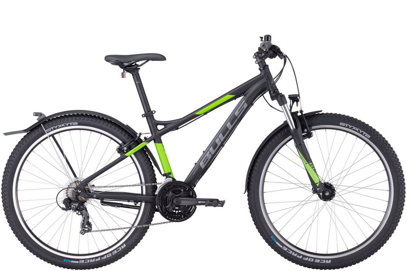 Bulls Mountainbike Bulls Sharptail Street 1 27,5'' 21-Gang schwarz 2025, 21 Gang SHIMANO Tourney RD-TY300, Kettenschaltung