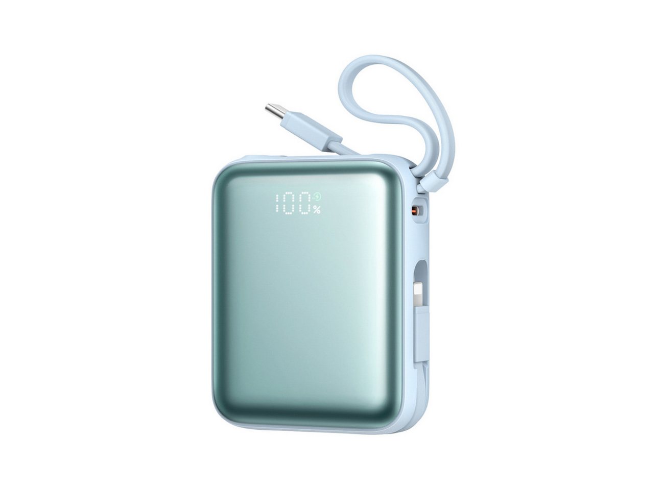 JOYROOM JR-PBF27 Powerbank Powerbank JR-PBF27 10000 mAh (5, 9, 12 V), 22,5W Powerbank mit integrierten Kabeln und LED-Anzeige Bild 4