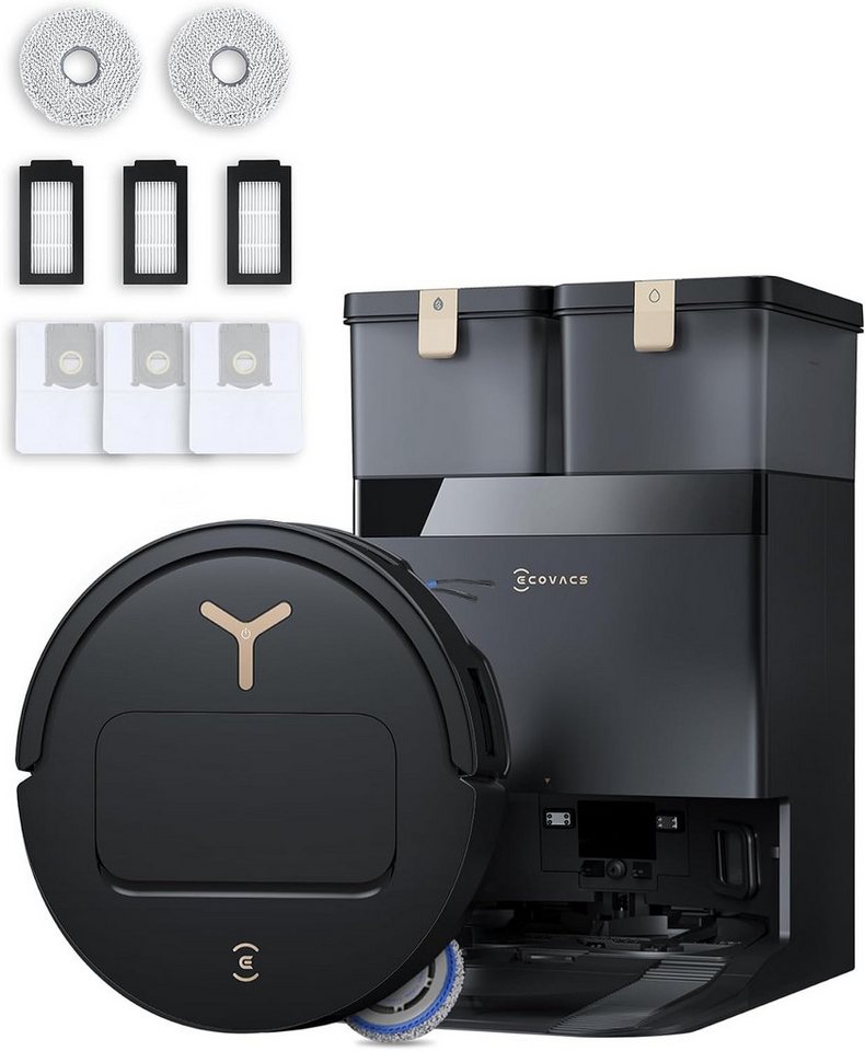 ECOVACS Saugroboter DEEBOT T50ProOmniGen3, 25000 Pa(Upgrade von T50 Pro Gen2/T50 Gen3), Reinigung des Mopps bei 75°C, Heißlufttrocknung, 81 mm, AIVI 3D 3.0, autom. Zugabe v. Reinigungslösung Bild 3
