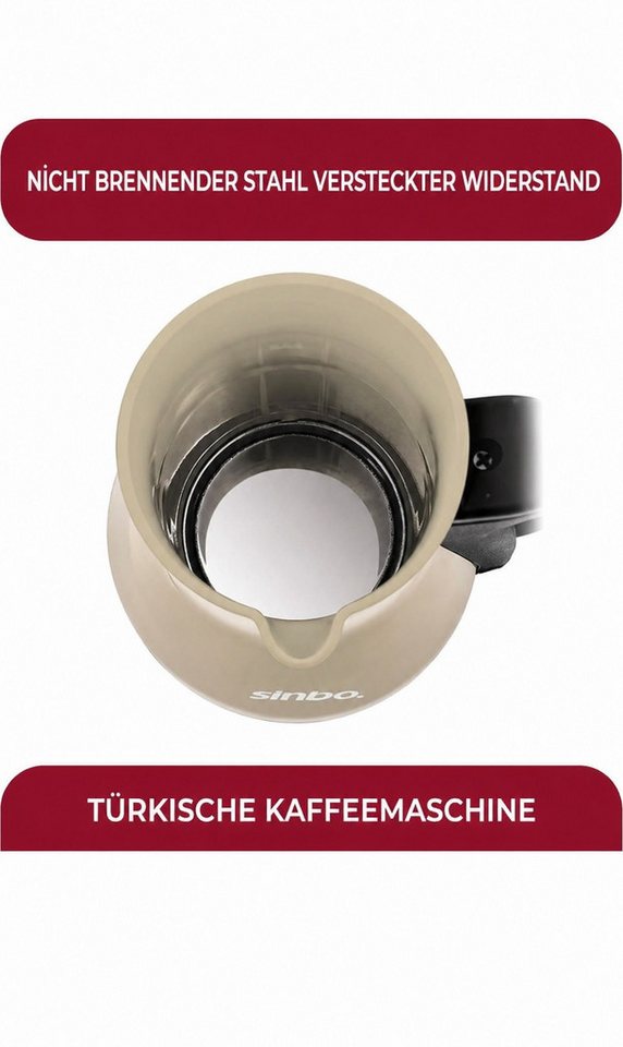 Sinbo Mokkamaschine, Türkische Kaffeemaschine 400ml Bild 2