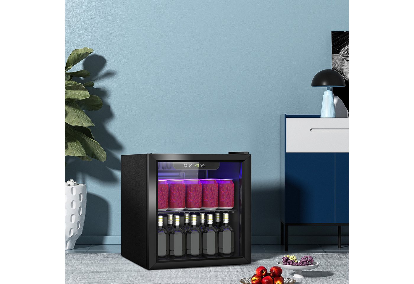 DollarDash Getränkekühlschrank JC-36-F, 45.5 cm hoch, 43 cm breit, 4,4–16,1 °C, mit 1 abnehmbaren Regal und verstellbarer Bodenfreiheit Bild 5