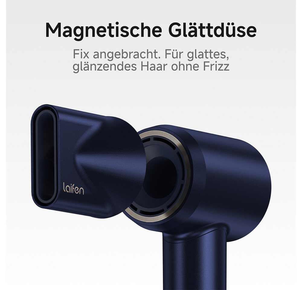 laifen Haartrockner Swift Premium Hochgeschwindigkeits mit zwei magnetischen Luftdüsen, 1600 W, negative Ionen Bild 3
