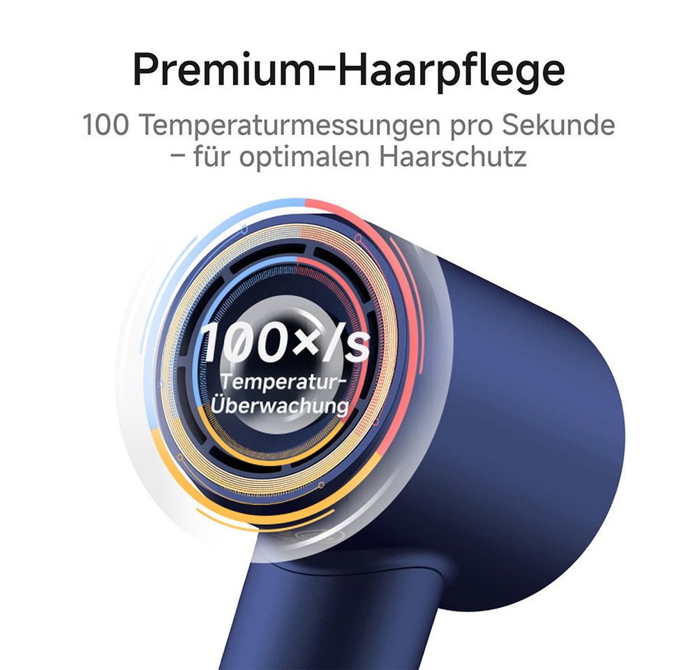 laifen Haartrockner Swift Premium Hochgeschwindigkeits mit zwei magnetischen Luftdüsen, 1600 W, negative Ionen Bild 5