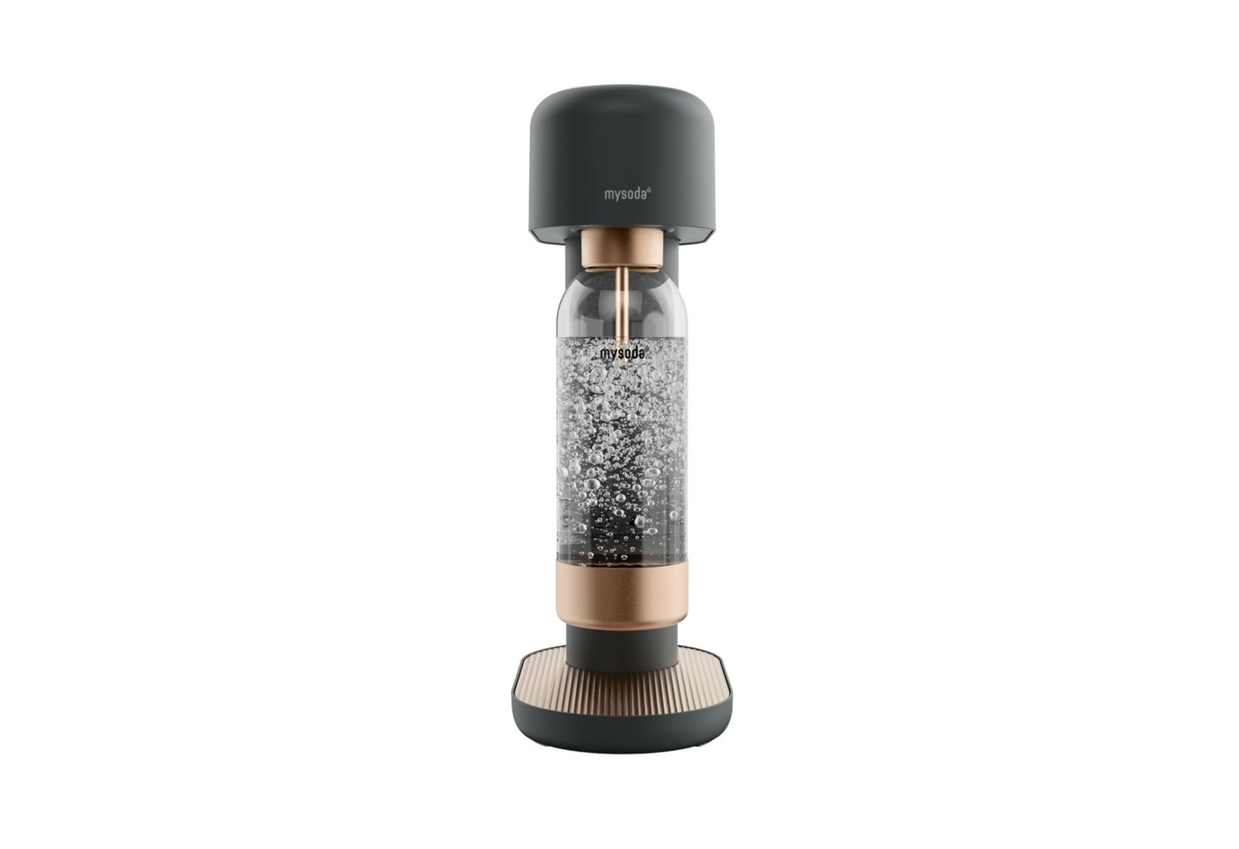 mySoda Wassersprudler Mysoda Ruby 2.0 Wassersprudler Basispaket, Mattes Alu-Design, inkl. CO2 & Flasche, stromloser Betrieb Bild 2
