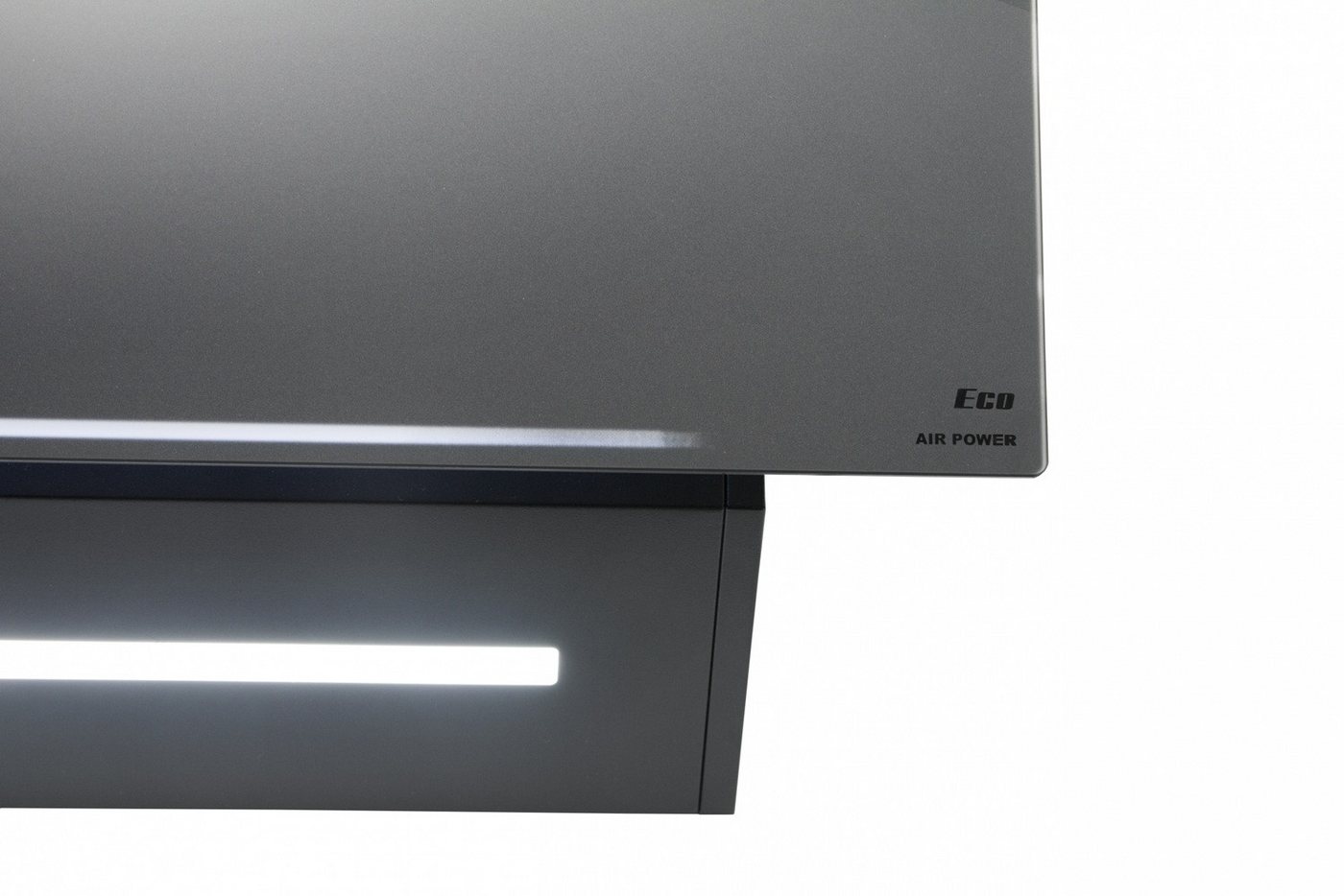 Kaiser Küchengeräte Kopffreihaube AT 6402 ECO..,Dunstabzugshaube 60cm Moire Glas in Graphitgrau 850m³/h Serie La Perle Noire, Kopffreie Dunstabzugshaube, Wandhaube, FullTouch, Randabsaugung, Ambient Light AT 6402 ECO..,Dunstabzugshaube 60cm Moire Glas in Graphitgrau 850m³/h, kopffrei Wandhaube Abluftbetrieb/ Umluftbetrieb