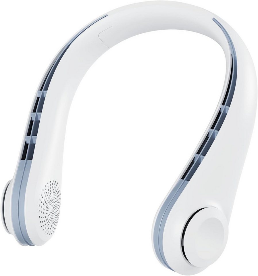 FELIXLEO Handventilator Nackenventilator 3600mAh USB Leise 3 Stufen Reisen Sport Bild 5