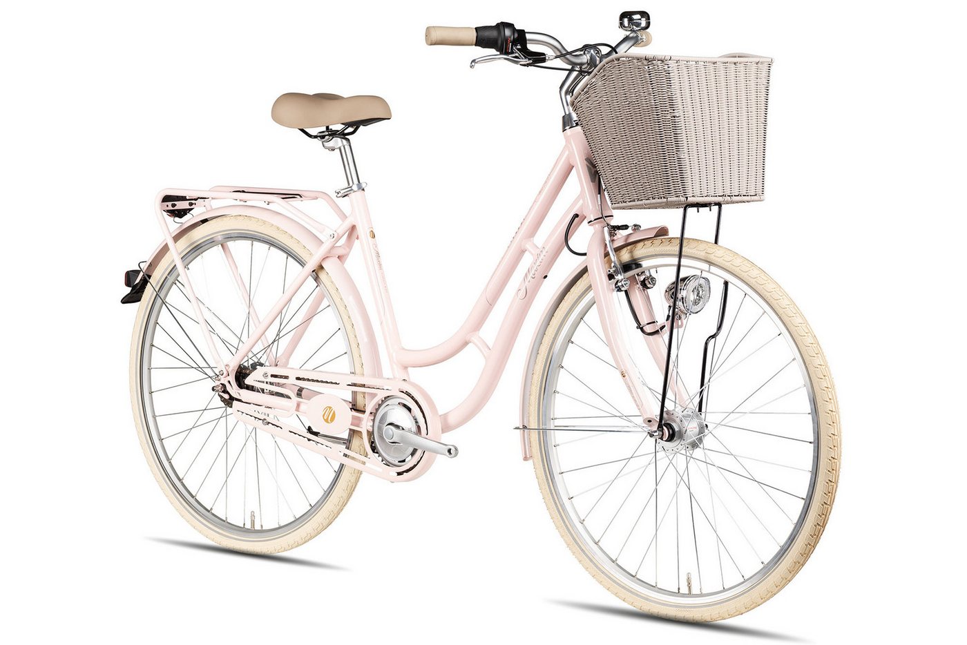 Maxim Cityrad Maxim Anno 1902 Wave, 7 Gang Shimano Nexus 7 SG-C3001 Rücktritt Schaltwerk, Nabenschaltung Rücktritt, Nabenschaltung Rücktritt violett/rosa