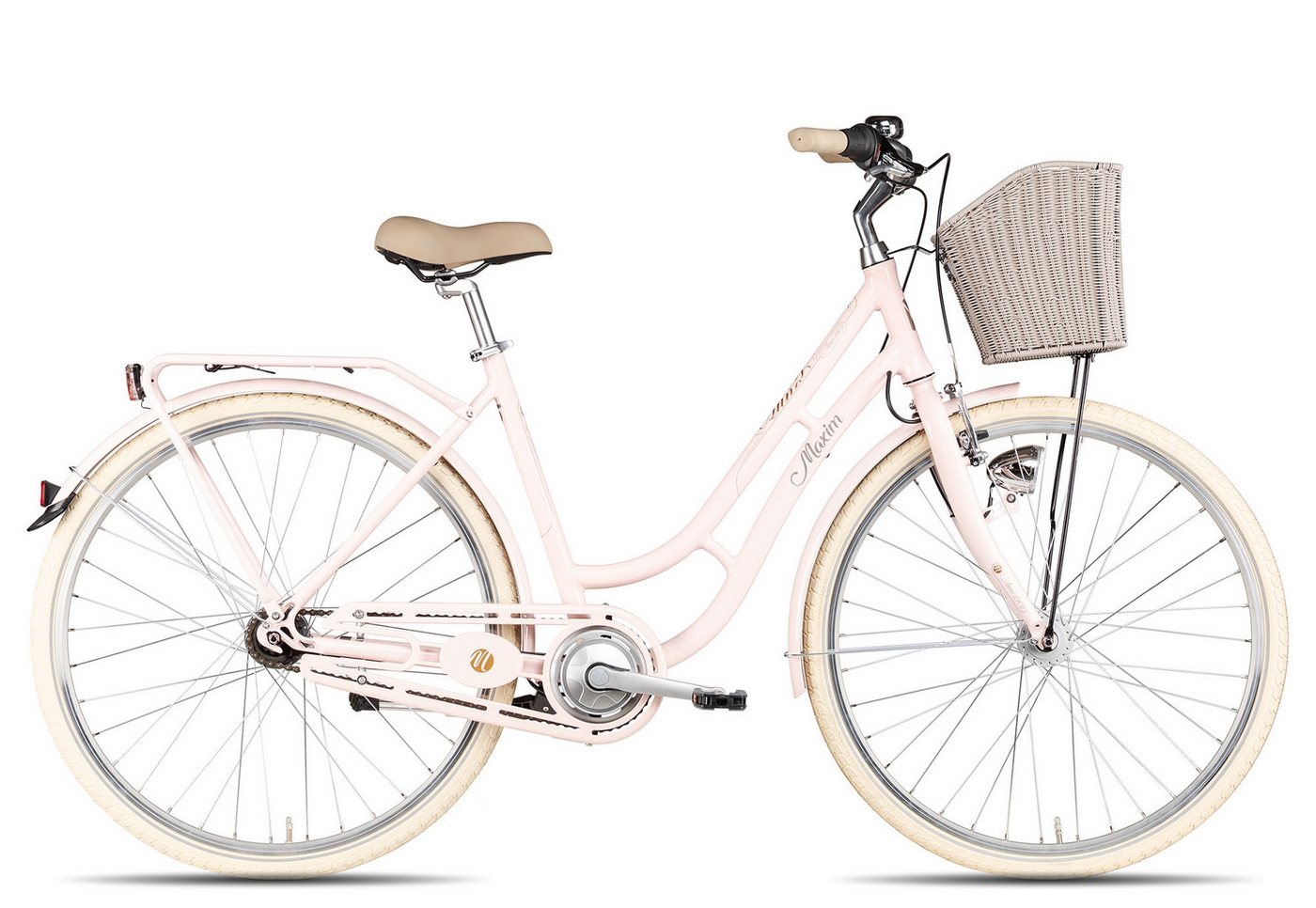 Maxim Cityrad Maxim Anno 1902 Wave, 7 Gang Shimano Nexus 7 SG-C3001 Rücktritt Schaltwerk, Nabenschaltung Rücktritt, Nabenschaltung Rücktritt violett/rosa Bild 2