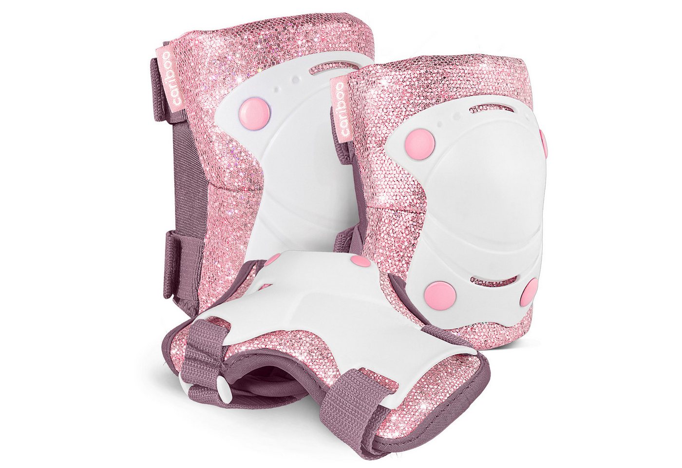 Cariboo Protektoren-Set Kinder-Protektorenset CARIBOO BALLERINA 3x2 Glitzer Bild 2
