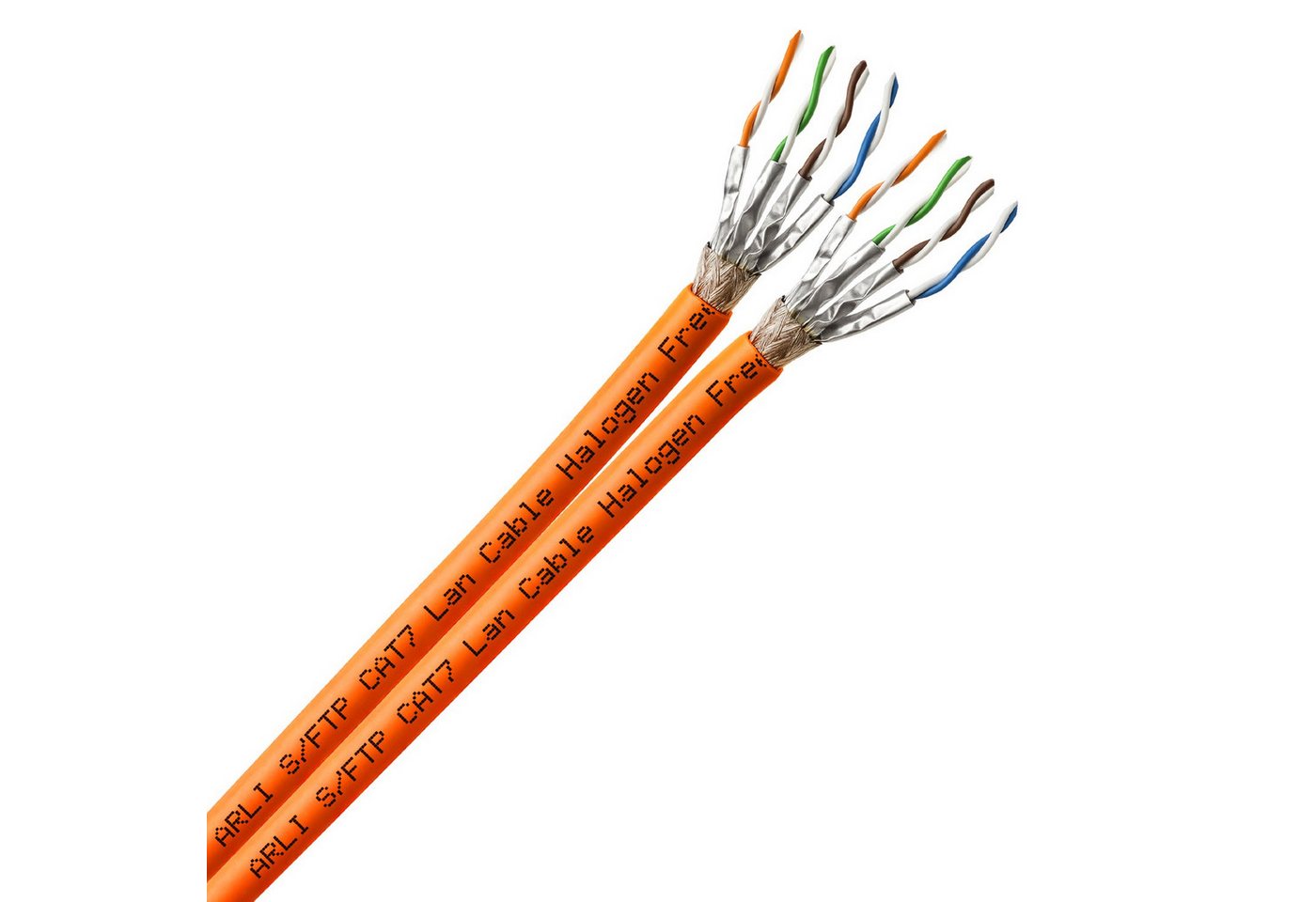 ARLI Installationskabel, (10000 cm), Cat7 Duplex Verlegekabel 100 m S/FTP PIMF