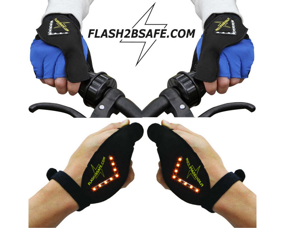 flash2besafe Fahrradhandschuhe Flash2besafe Der Original Hand-Blinker fürs Fahrrad