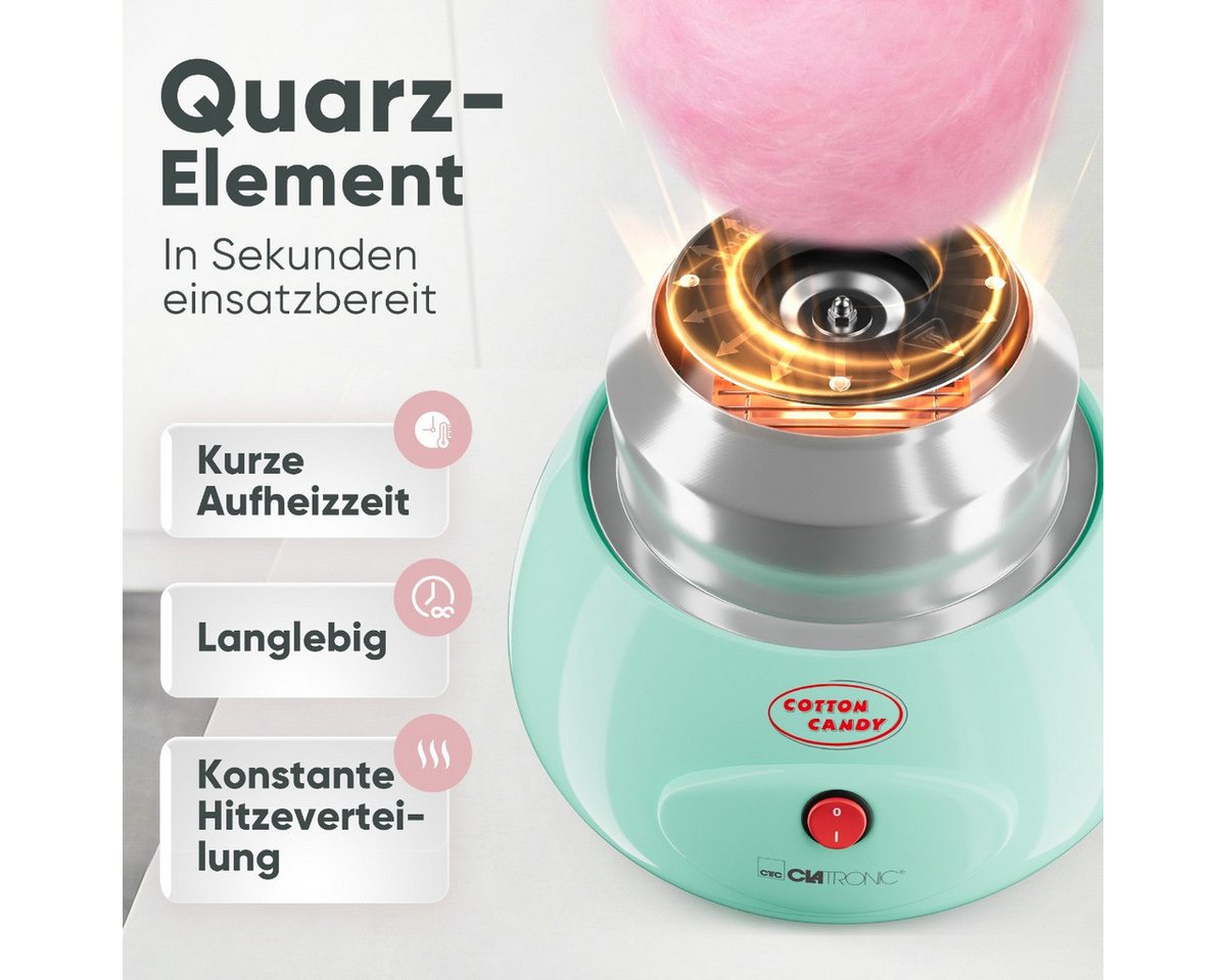 CLATRONIC Zuckerwattemaschine ZWM 3478, Zuckerwattemaschine für Zuckerwatte in Minuten Bild 3