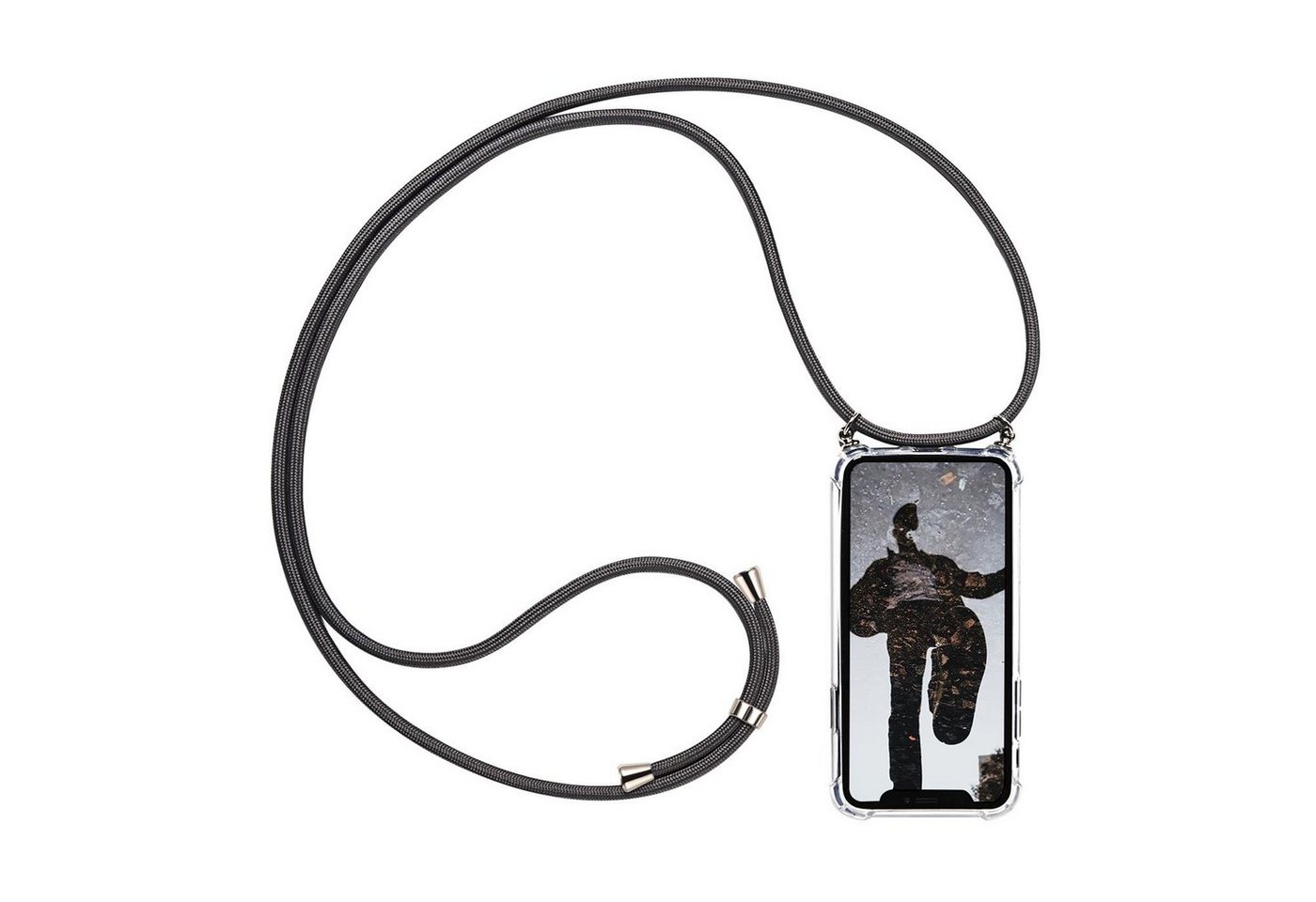 CoolGadget Handykette Handyhülle mit Handyband für Apple iPhone 12 / 12 Pro 6,1 Zoll, Case zum Umhängen Kette Halsband Kordel Hülle für iPhone 12, 12 Pro Bild 2
