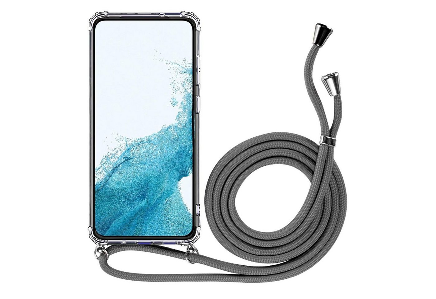 CoolGadget Handykette Handyhülle mit Handyband für Apple iPhone 12 / 12 Pro 6,1 Zoll, Case zum Umhängen Kette Halsband Kordel Hülle für iPhone 12, 12 Pro Bild 4