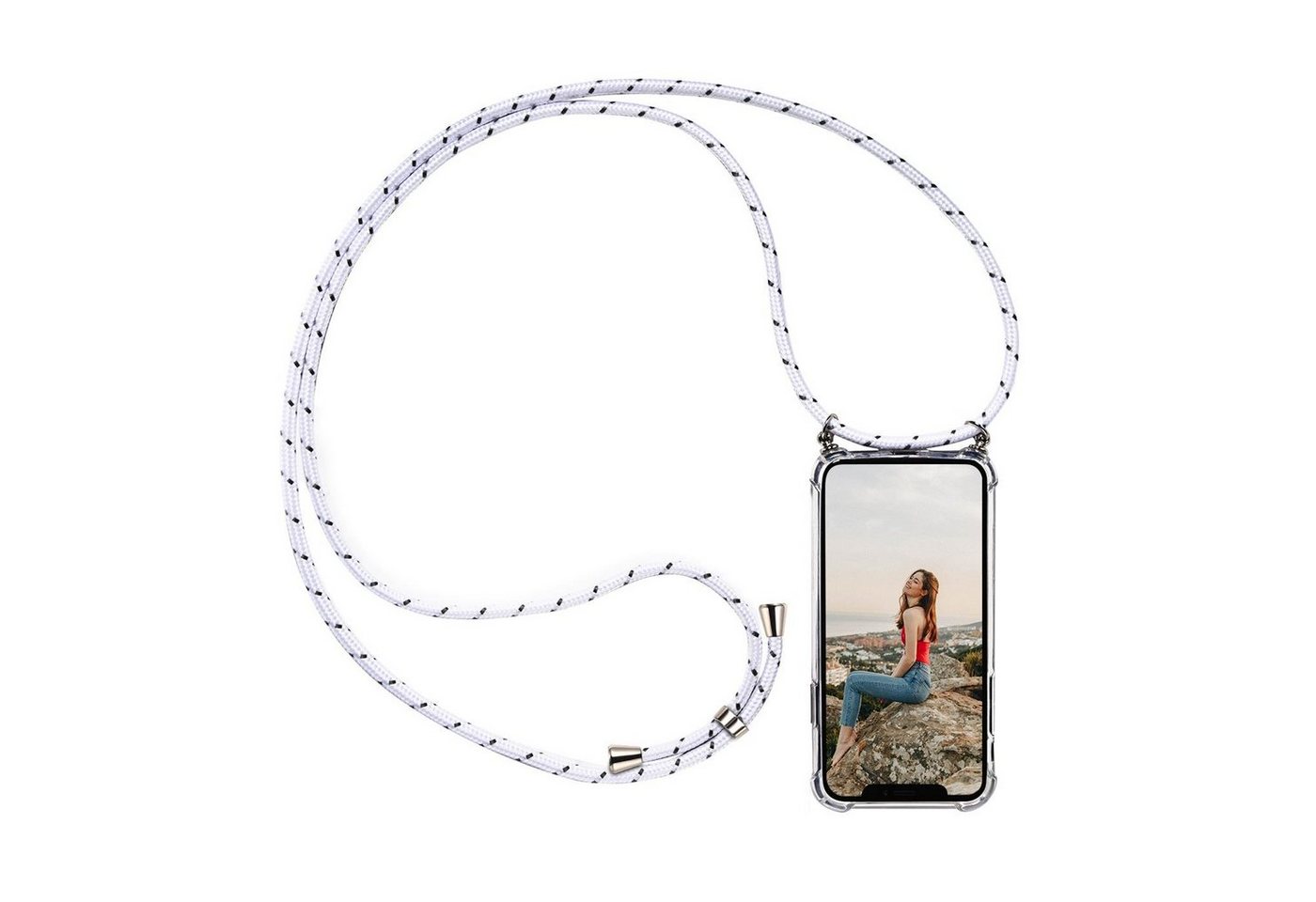 CoolGadget Handykette Handyhülle mit Handyband für iPhone SE 2020 2022, iPhone 7 / 8 4,7 Zoll, Case zum Umhängen Kette Halsband Kordel Hülle für iPhone SE 2020 2022 Bild 5