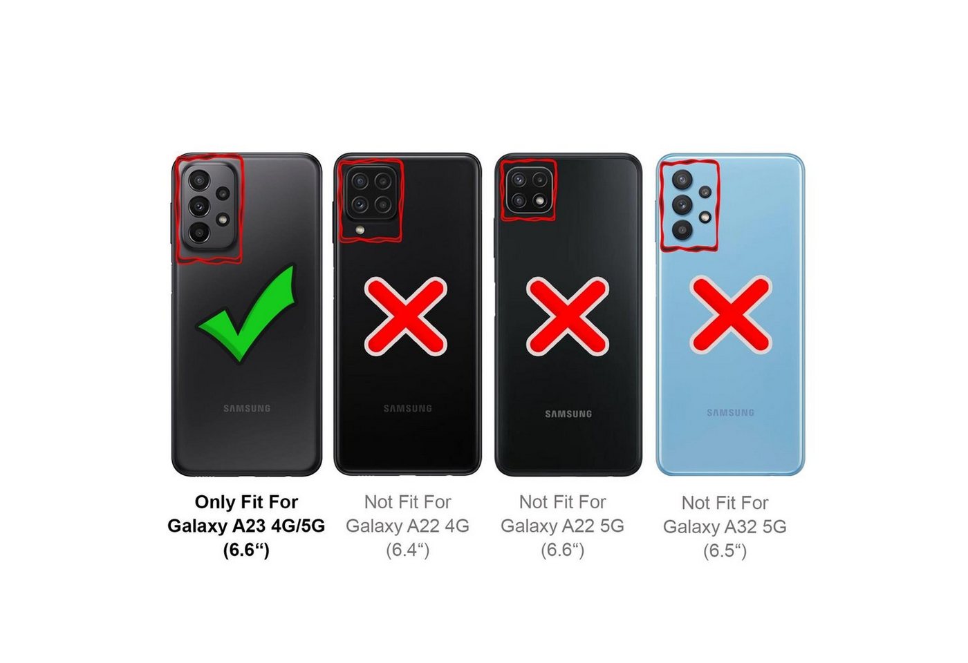 CoolGadget Handykette Handyhülle mit Handyband für Samsung Galaxy A23 5G 6,6 Zoll, Case zum Umhängen Kette Halsband Kordel mit Hülle für Samsung A23 5G Bild 2