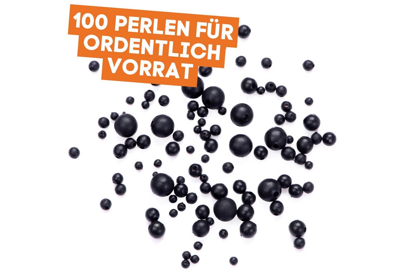 Zite Schnurstopper Vielseitiges Gummi-Perlen Sortiment für Angler Bild 2