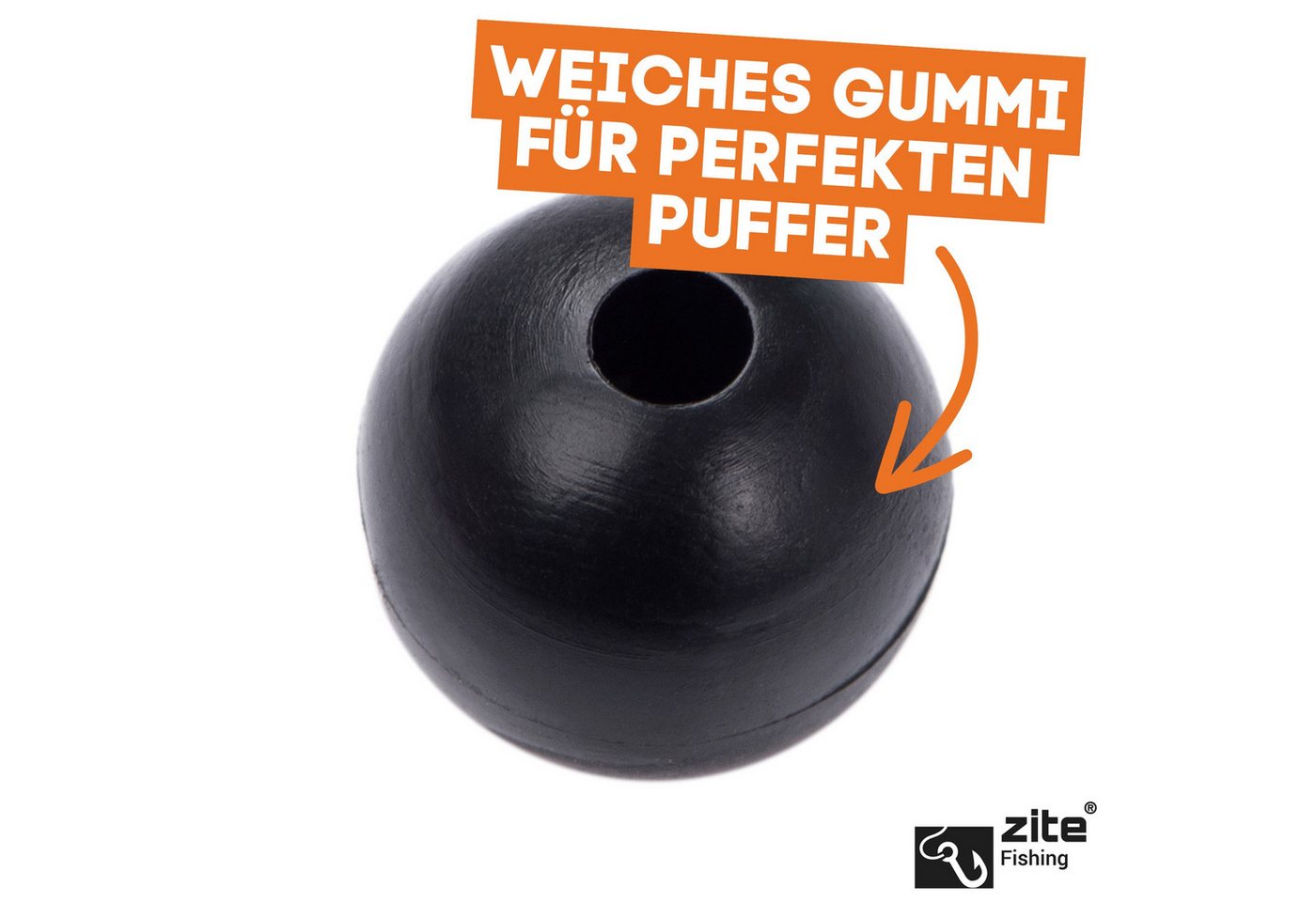 Zite Schnurstopper Vielseitiges Gummi-Perlen Sortiment für Angler Bild 4