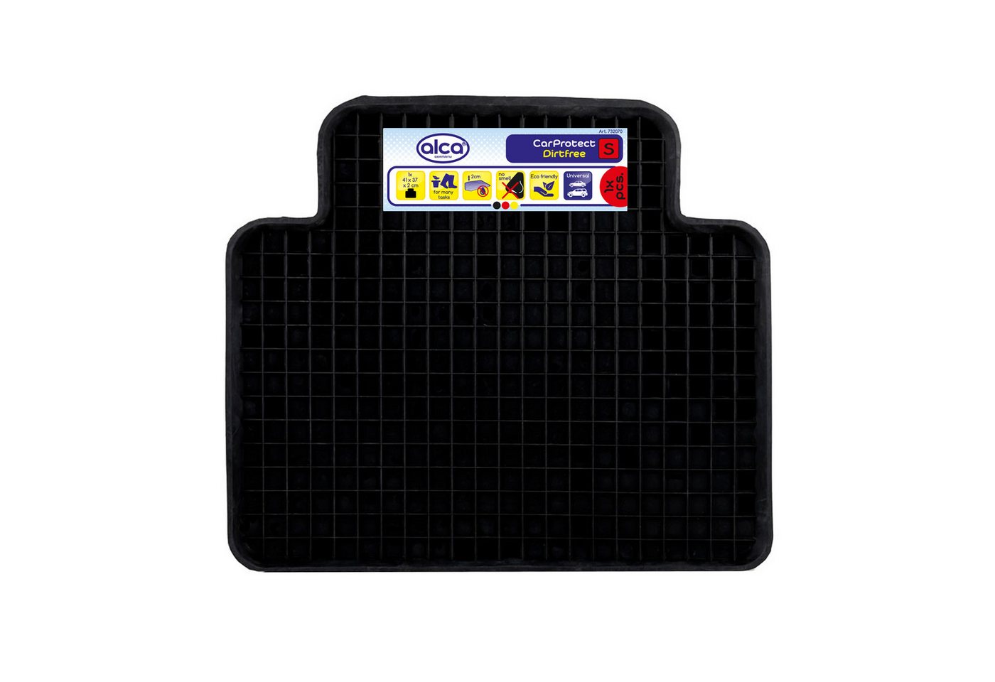 alca Universal-Fußmatten Auto Gummifußmatte Gummi-Schalenmatte 41x37 cm, schwarz Universal (1 St)