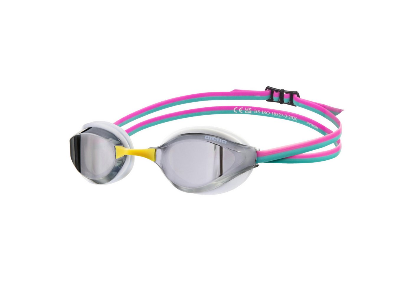 Arena Schwimmbrille arena Python Mirror, (1-St), Anti-Fog Beschichtung und UV-Schutz