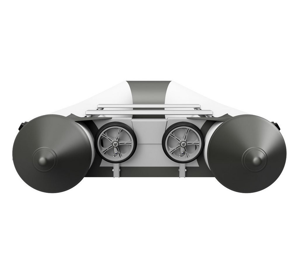 SUPROD Schlauchboot Slipräder Schlauchbooträder Heckräder klappbar Edelstahl V4A Bild 2