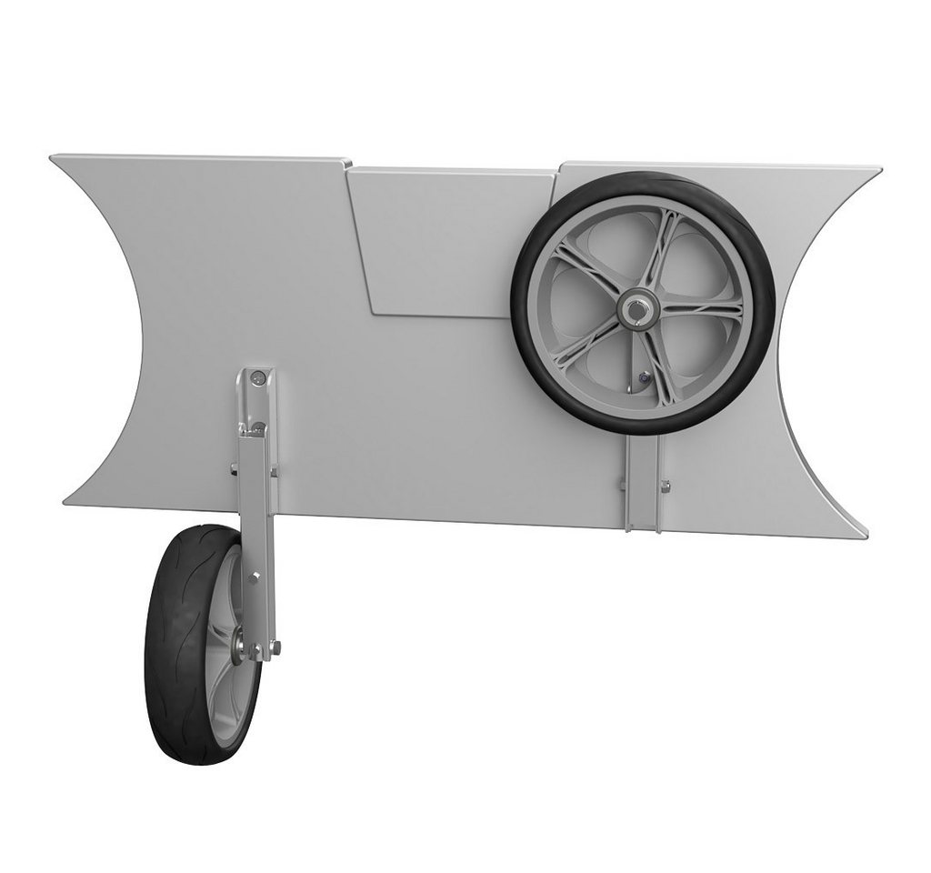SUPROD Schlauchboot Slipräder Schlauchbooträder Heckräder klappbar Edelstahl V4A Bild 3