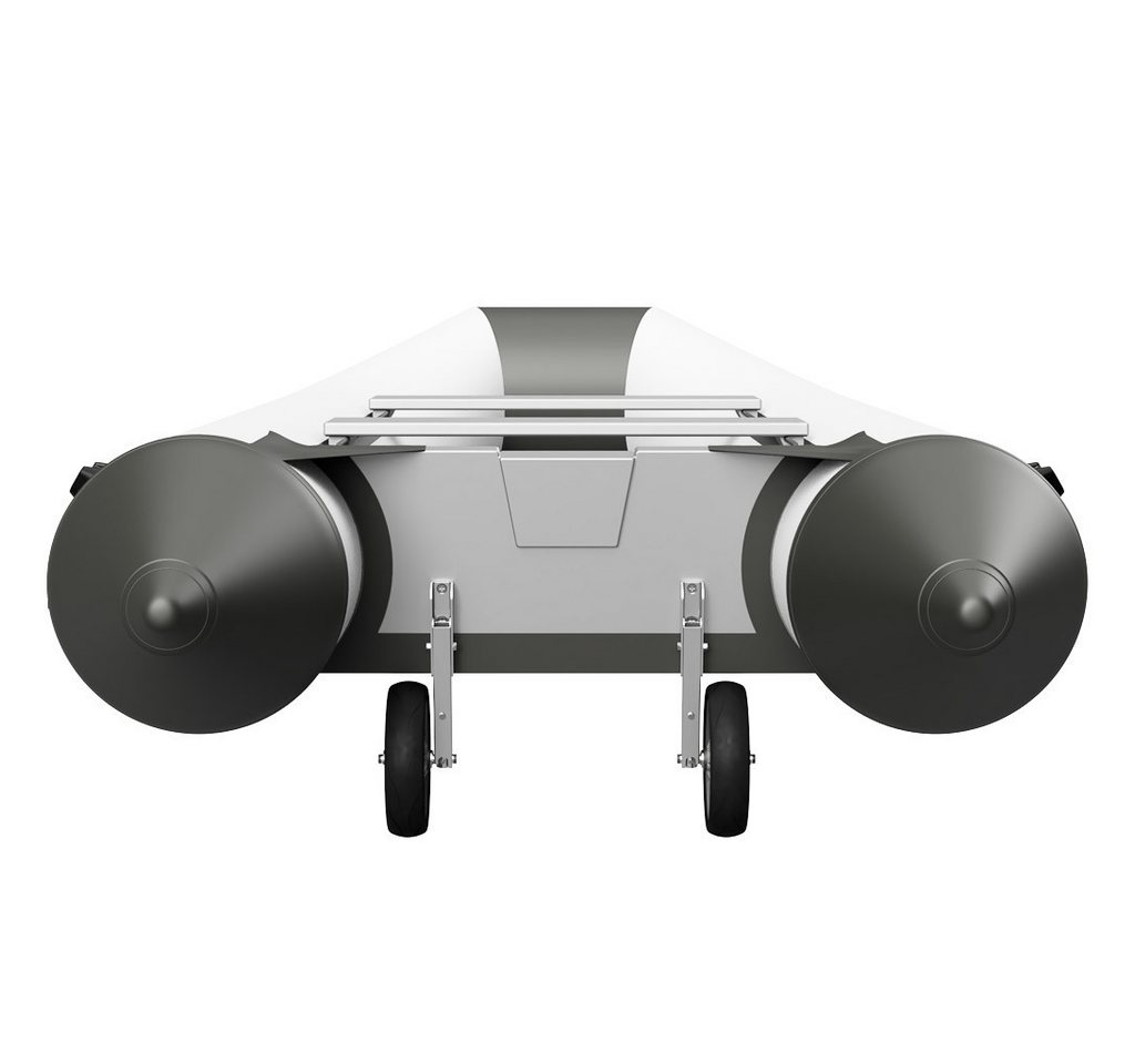 SUPROD Schlauchboot Slipräder Schlauchbooträder Heckräder klappbar Edelstahl V4A Bild 5