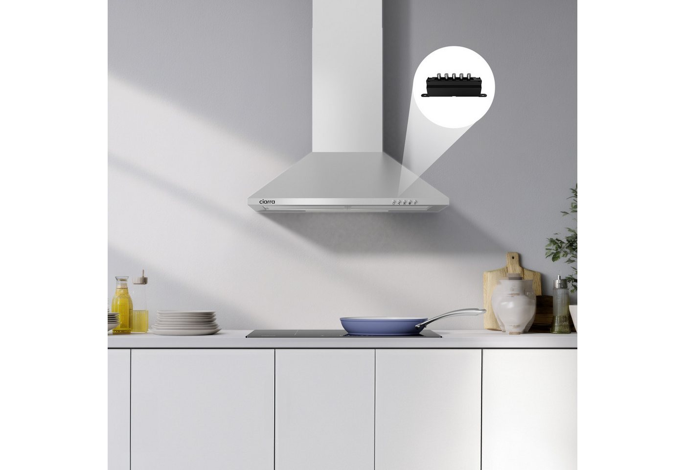 CIARRA Küchenmaschinen Zubehör-Set CBCHPU01, Zubehör für CIARRA Dunstabzugshaube 736C 762A 903D 201 913A 913D 506 737, Haube-Schalterknöpfe Ersatzteile