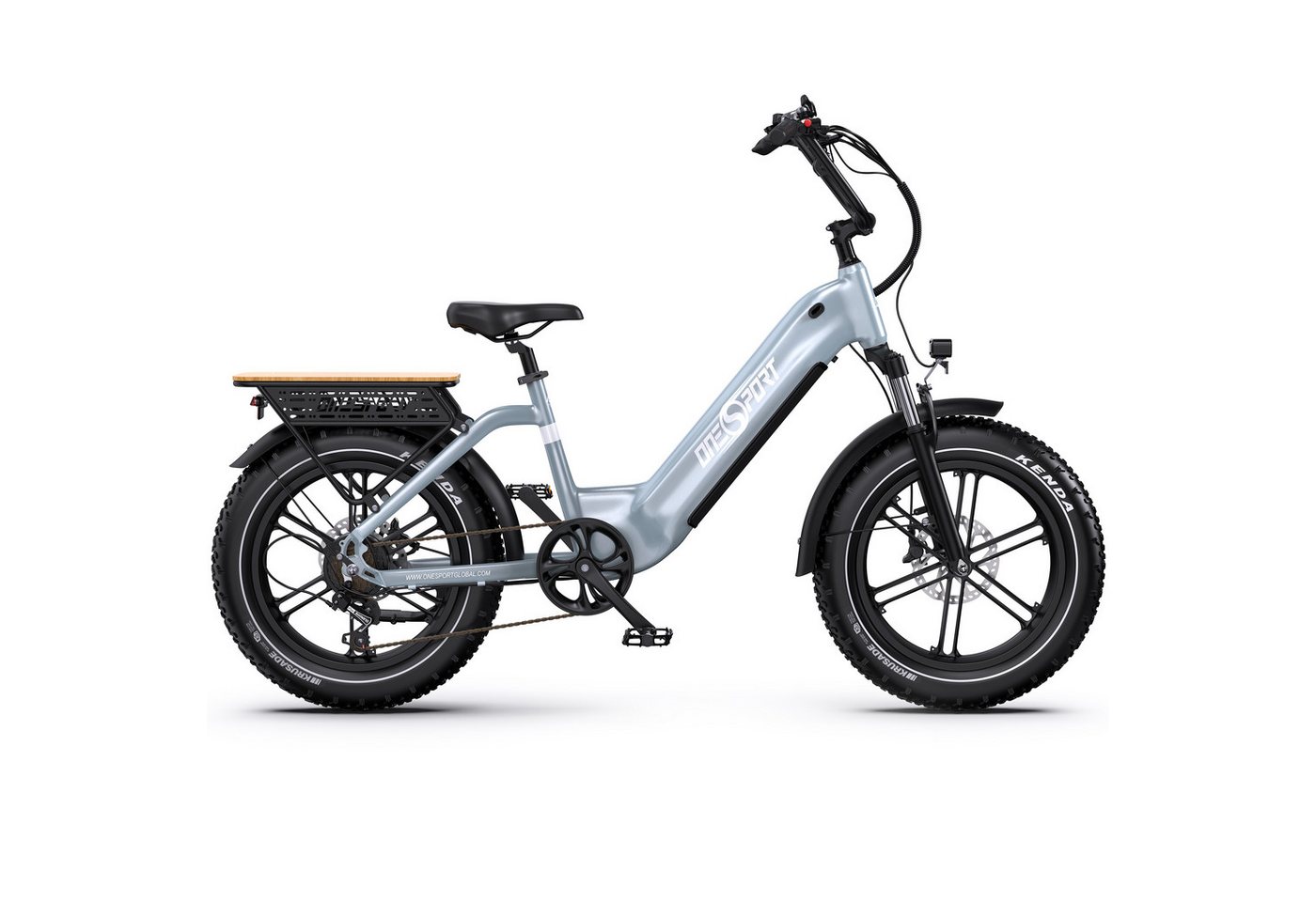 Onesport E-Bike Cityrad herren Elektrofahrrad 20× 4.0 Zoll 18AH 48V 864WH damen E-MBT, 7 Gang Shimano, Kettenschaltung (Shimano 7-Gang), Heckmotor, 864 Wh, Cityrad 7 Gang Shimano, hydraulischen Scheibenbremse, Kettenschaltung Bild 4