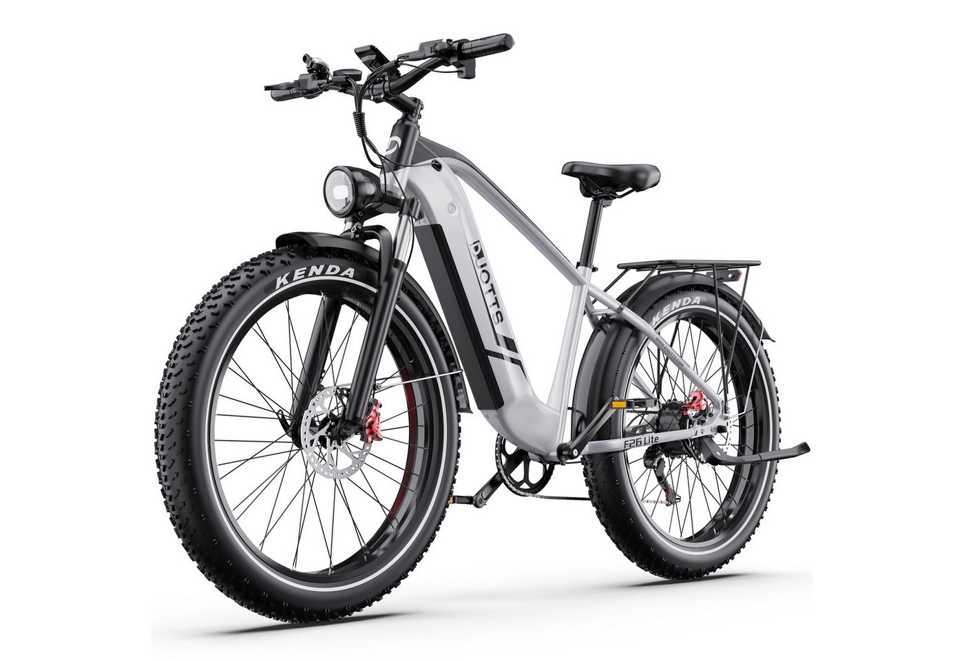 DUOTTS E-Bike Cityrad F26lite Pedelec Damen u. Herren 48V 864Wh 100km 20x4,0 Elektrisches, 7 Gang Shimano Schaltwerk, Kettenschaltung, Heckmotor, 864 Wh, Fat-Tire E-Mountainbike Bild 3