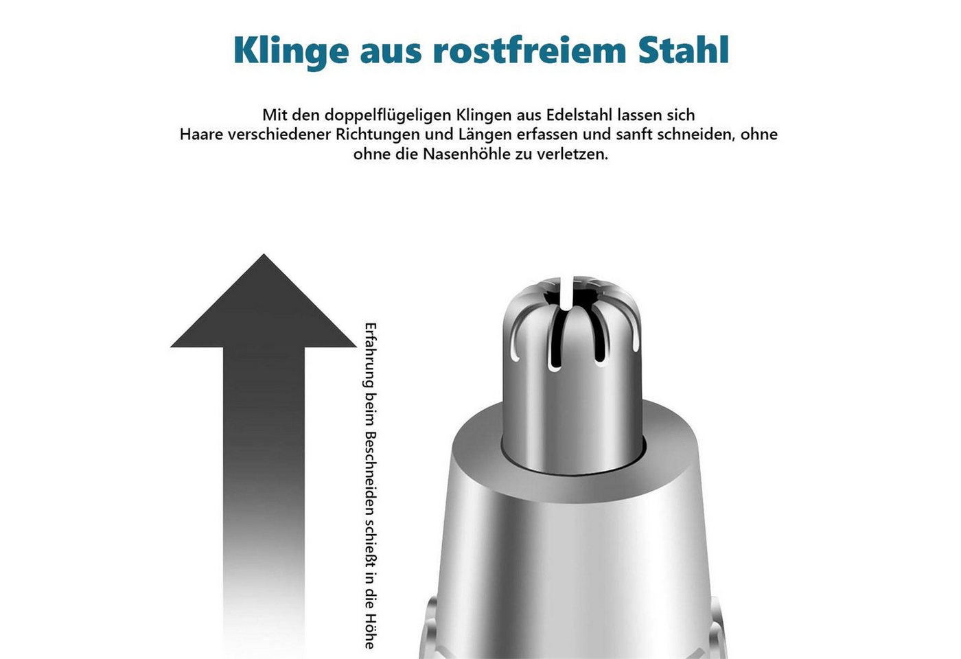 FELIXLEO Elektrogesichtshaarentferner Nasenhaartrimmer für Ohren und Gesichtshaare batteriebetrieben