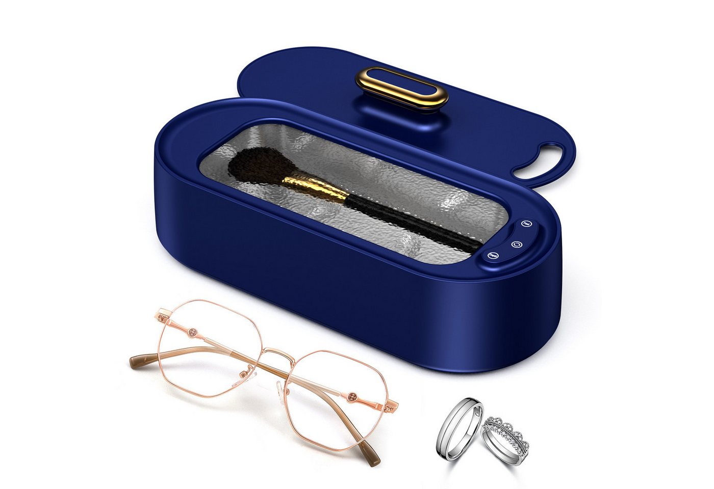 AIBISTAR Ultraschallreiniger Ultraschallreinigungsgerät brille, Reiniger Ultraschallgerät zahne, 45000Hz,2 Modi,380ml,für (Zahnersatz, Schmuck, Uhren, Rasierer u.v.m) Bild 2
