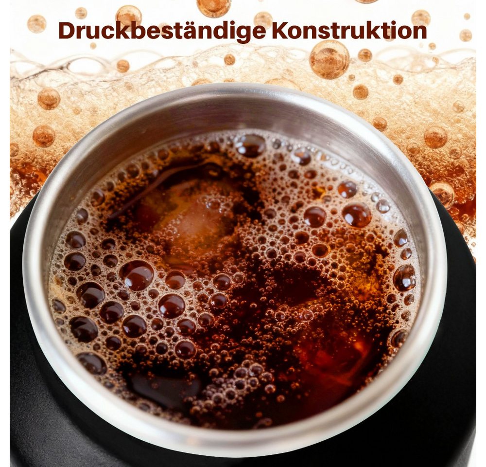 BOTTLE BOTTLE Trinkflasche Edelstahl 600ml, Isolierflasche für kohlensäurehaltige Getränke, auslaufsicher, mit Tragegriff, ideal für Sprudelwasser, Sport & Reisen Bild 5