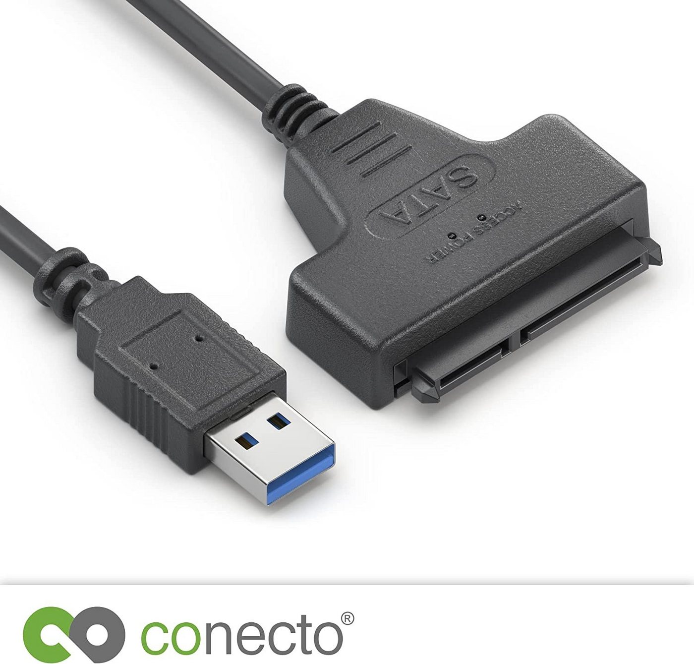conecto conecto, USB 3.0 auf SATA Adapter, Konverter für 2.5 Zoll Festplatten/ USB-Kabel