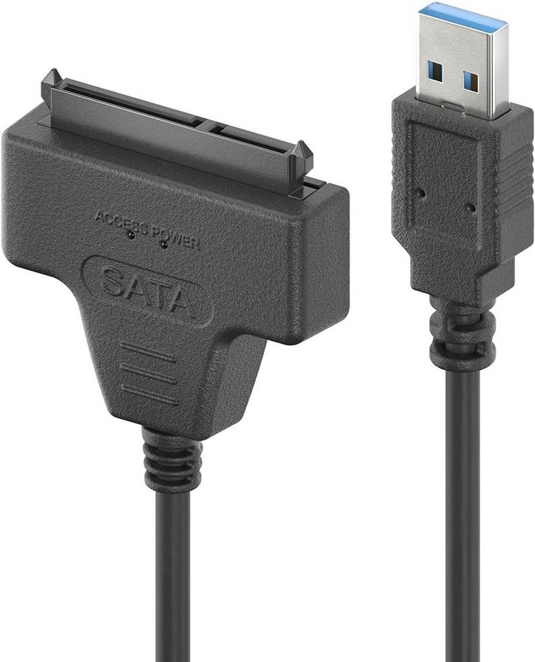 conecto conecto, USB 3.0 auf SATA Adapter, Konverter für 2.5 Zoll Festplatten/ USB-Kabel Bild 3