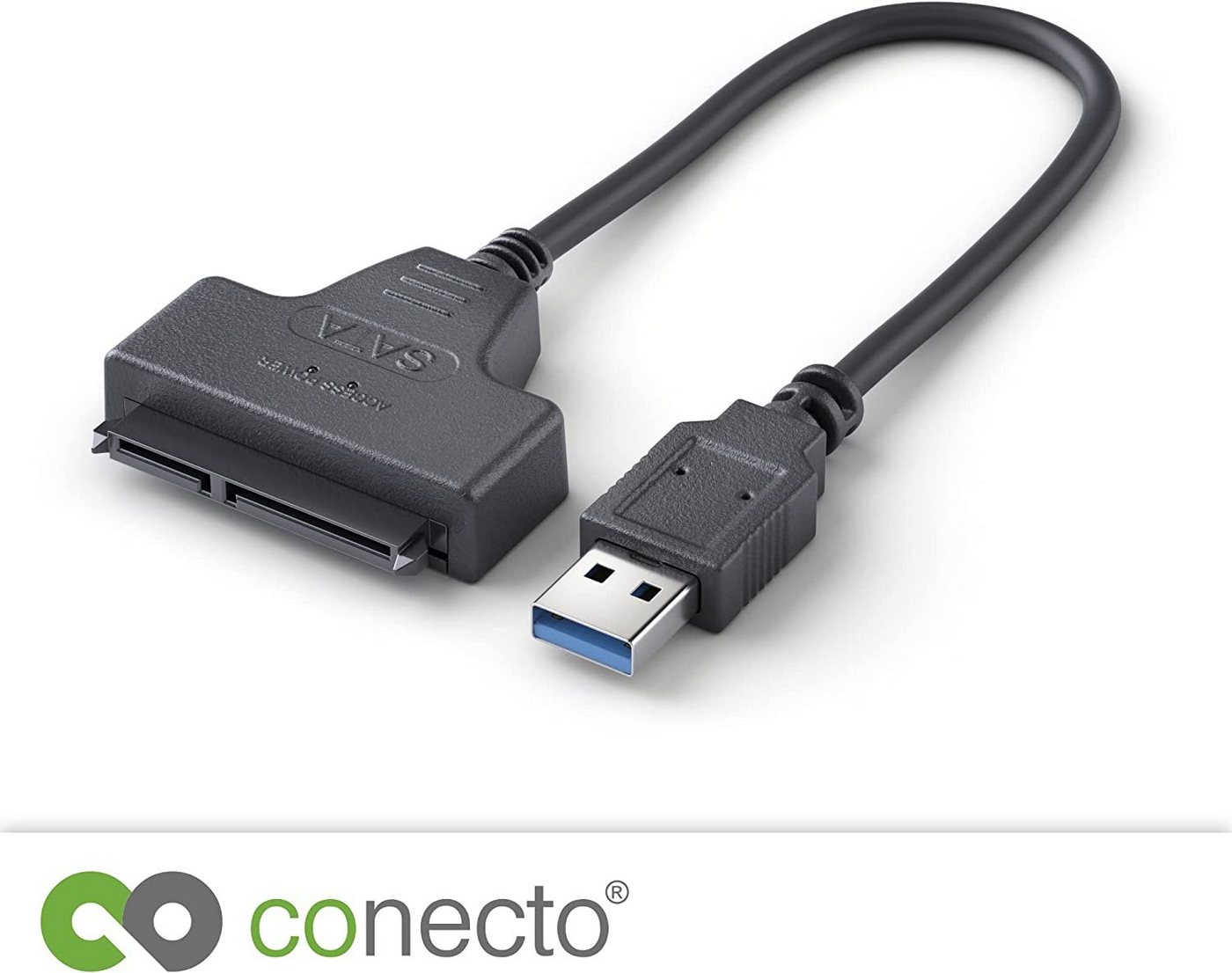 conecto conecto, USB 3.0 auf SATA Adapter, Konverter für 2.5 Zoll Festplatten/ USB-Kabel Bild 4