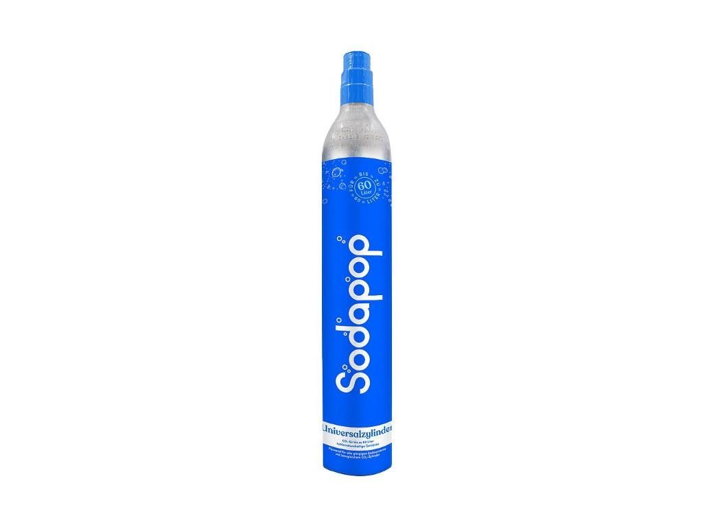 Sodapop Wassersprudler CO2 Zusatz-Zylinder 60L in Verkaufsverpackung, Bis zu 60 Liter Sprudelwasser