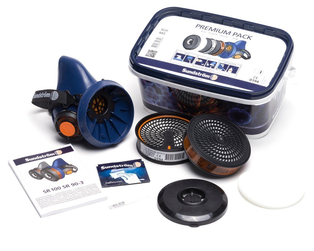 Sundström Filter-Set, Gasmaske mit Filter Sets (A2 / P3 / ABEK), (EU) 2016/425 PPE Bild 2