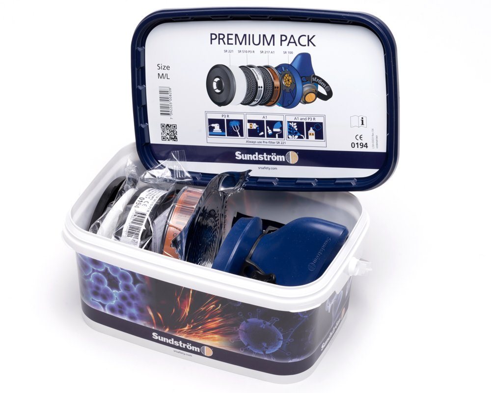 Sundström Filter-Set, Gasmaske mit Filter Sets (A2 / P3 / ABEK), (EU) 2016/425 PPE Bild 3