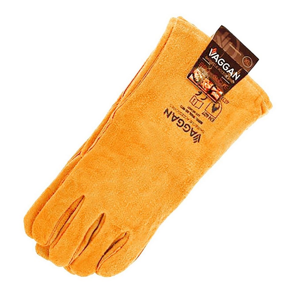 Bubble-Store Hitzeschutzhandschuhe Grillhandschuhe (100% Rindsleder) Grillhandschuhe Kaminhandschuhe Bild 2
