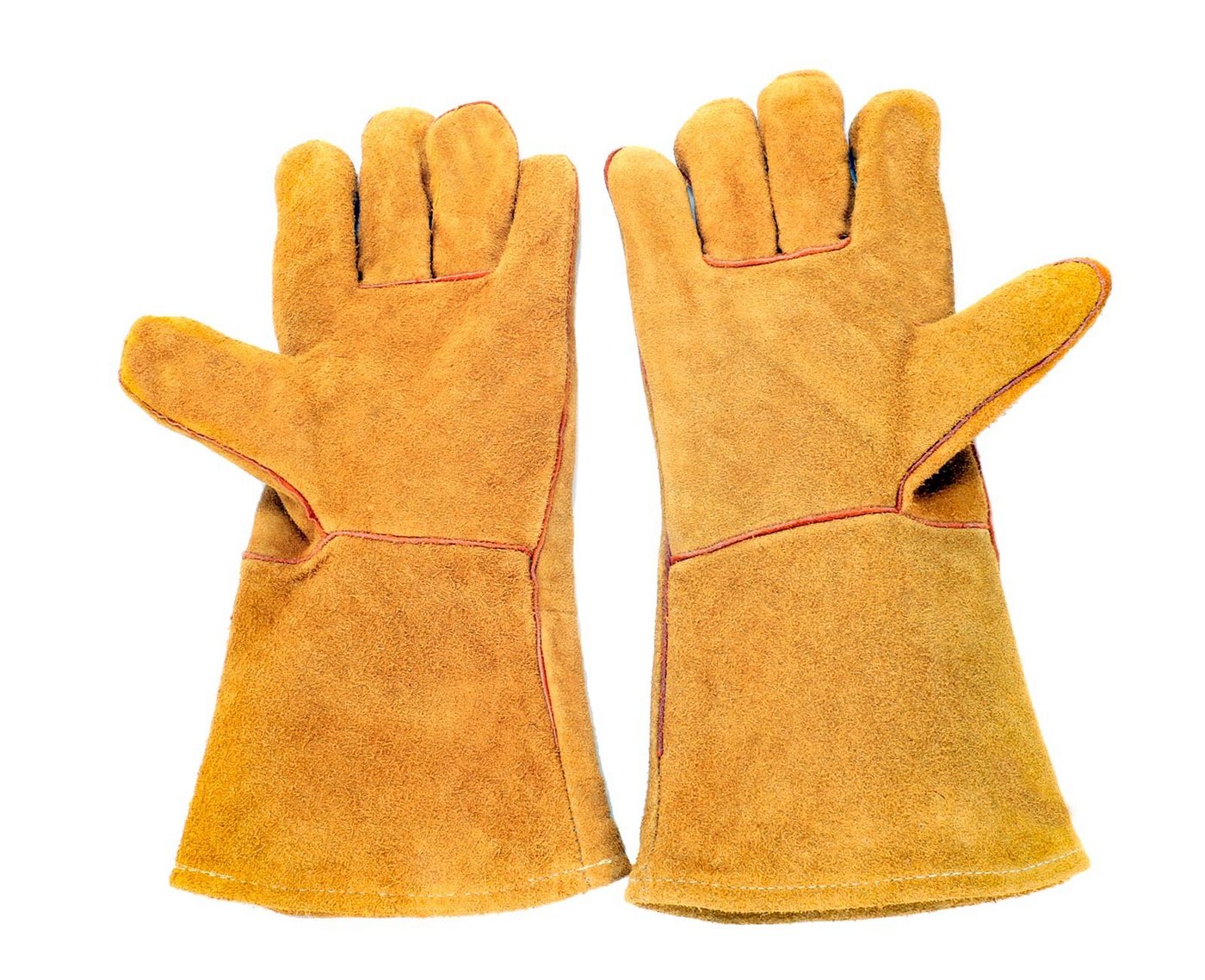 Bubble-Store Hitzeschutzhandschuhe Grillhandschuhe (100% Rindsleder) Grillhandschuhe Kaminhandschuhe Bild 4