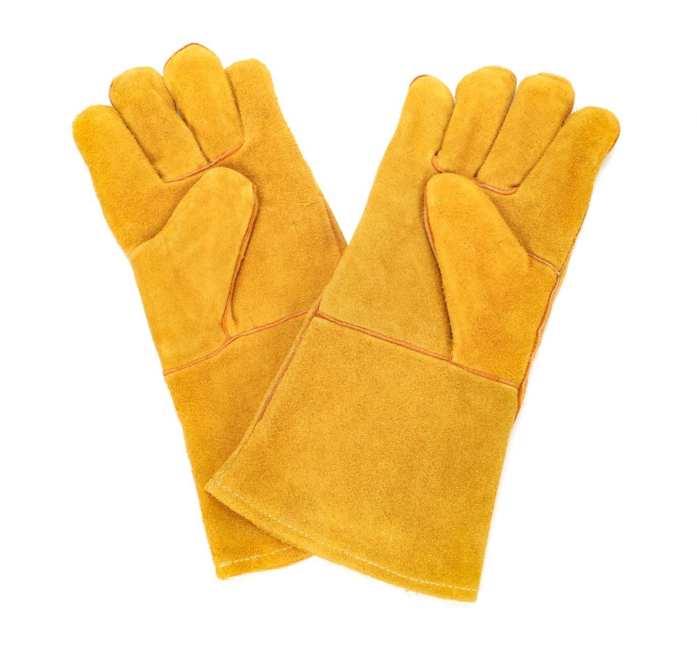Bubble-Store Hitzeschutzhandschuhe Grillhandschuhe (100% Rindsleder) Grillhandschuhe Kaminhandschuhe Bild 5