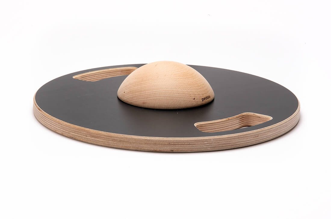 pedalo® Balancekreisel Balance-Board Single 380 I Gleichgewicht I Koordination I Reaktion, Antirutsch-Beschichtung, inkl. Antirutsch-Matte und Griffe Bild 5