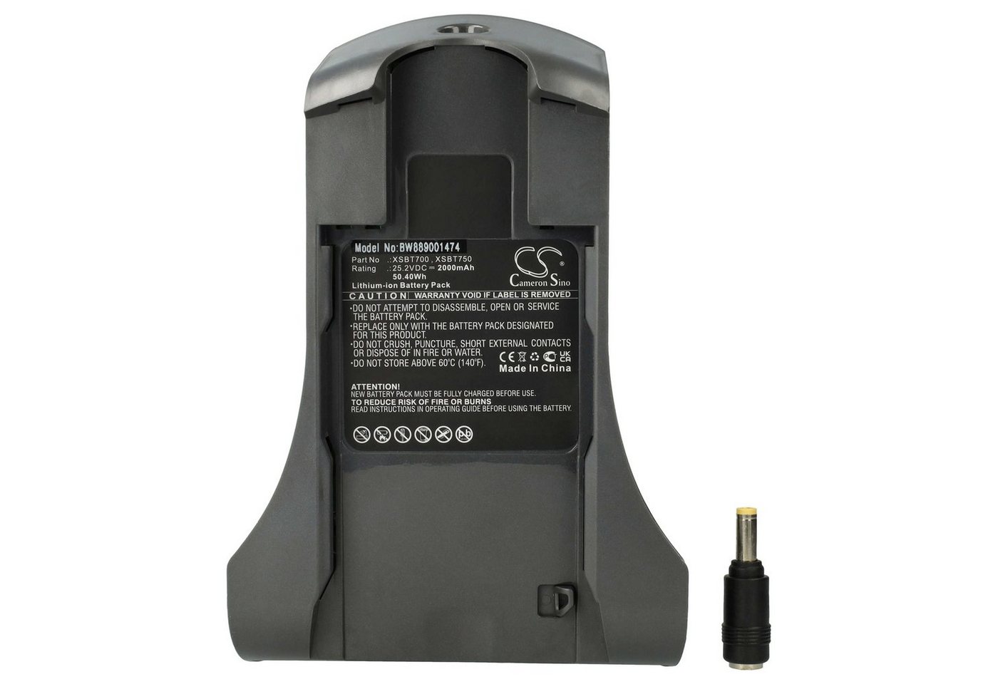 vhbw Akku passend für Shark DuoClean IZ201, IZ251 Staubsauger (2000 mAh, Staubsauger-Akku Akku Li-Ion 2000 mAh (25,2 V, 1 St), Leistungsfähiger Austausch-Akku für Ihren Staubsauger Bild 5