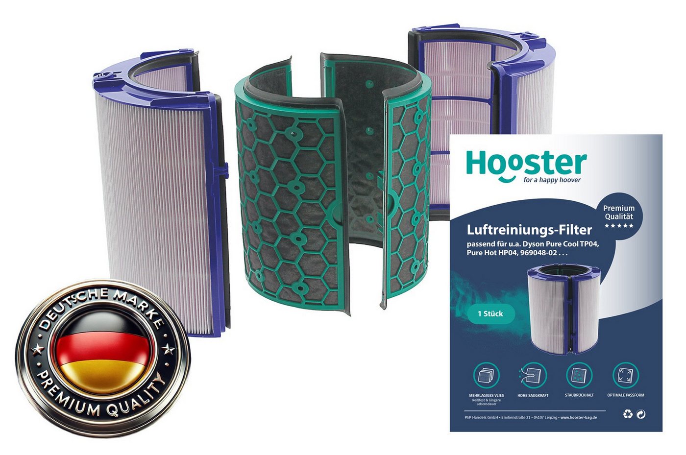 Hooster Luftfilter für Dyson Pure Cool TP04 u. Pure Hot HP04, Ersatz für Dyson Filter 969048-02 Bild 5